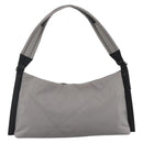 Salvatore Ferragamo Shoulder Bag Nylon Gray Silver Auth bs33629-3