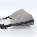 Salvatore Ferragamo Shoulder Bag Nylon Gray Silver Auth bs33629-4