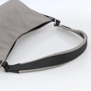 Salvatore Ferragamo Shoulder Bag Nylon Gray Silver Auth bs33629-7
