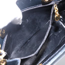 Salvatore Ferragamo Shoulder Bag Leather Navy Gold Auth bs33630-11