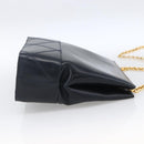 Salvatore Ferragamo Shoulder Bag Leather Navy Gold Auth bs33630-4
