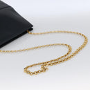 Salvatore Ferragamo Shoulder Bag Leather Navy Gold Auth bs33630-7