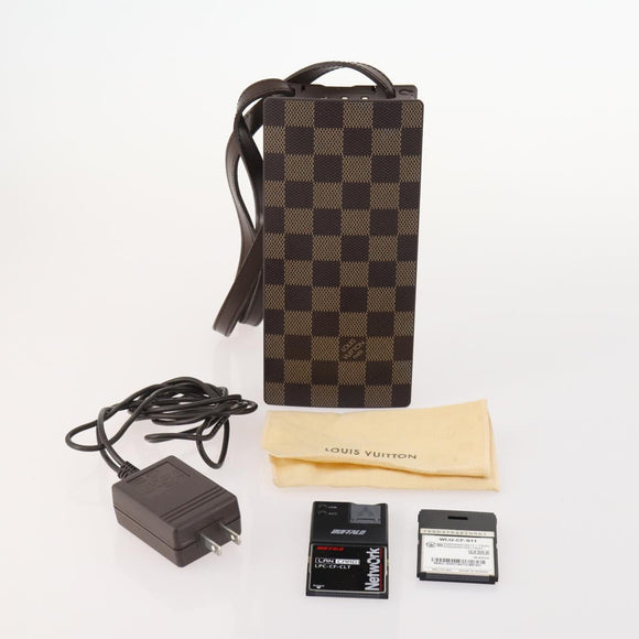 LOUIS VUITTON Damier Laptop PC Brown HC300HC LV Auth bs33639