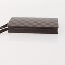 LOUIS VUITTON Damier Laptop PC Brown HC300HC LV Auth bs33639-4