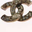 CHANEL Pierce Earring metal Silver CC Auth bs33640-9