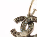 CHANEL Pierce Earring metal Silver CC Auth bs33640-4