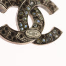 CHANEL Pierce Earring metal Silver CC Auth bs33640-5