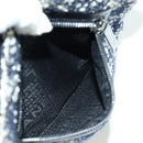CHANEL Chain Shoulder Bag tweed White Black CC Auth bs33641V-21