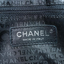 CHANEL Chain Shoulder Bag tweed White Black CC Auth bs33641V-22