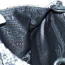 CHANEL Chain Shoulder Bag tweed White Black CC Auth bs33641V-24