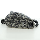 CHANEL Chain Shoulder Bag tweed White Black CC Auth bs33641V-4