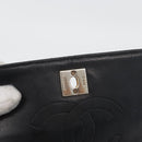 CHANEL Matelasse Chain Shoulder Bag Lamb Skin Black Gold CC Auth bs33642-19