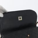 CHANEL Matelasse Chain Shoulder Bag Lamb Skin Black Gold CC Auth bs33642-21