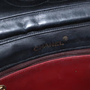 CHANEL Matelasse Chain Shoulder Bag Lamb Skin Black Gold CC Auth bs33642-23