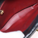 CHANEL Matelasse Chain Shoulder Bag Lamb Skin Black Gold CC Auth bs33642-24
