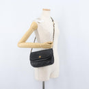 CHANEL Matelasse Chain Shoulder Bag Lamb Skin Black Gold CC Auth bs33642-33