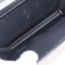 CHANEL Chain Shoulder Bag Patent leather Black Gold CC Auth bs33647-12