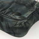 CHANEL Chain Shoulder Bag Canvas Black Silver CC Auth bs33649-16