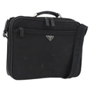 PRADA Shoulder Bag Nylon Black Silver Auth bs33652-1