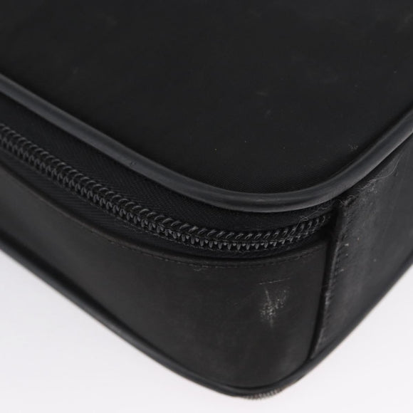 PRADA Shoulder Bag Nylon Black Silver Auth bs33652