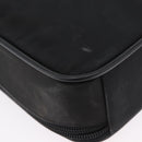 PRADA Shoulder Bag Nylon Black Silver Auth bs33652-18