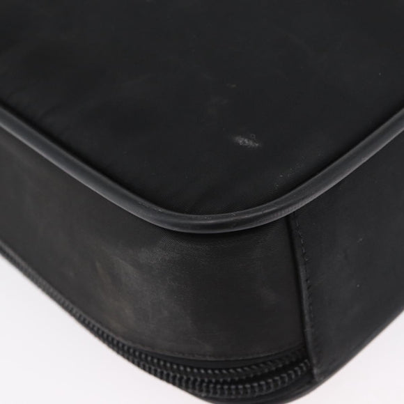 PRADA Shoulder Bag Nylon Black Silver Auth bs33652