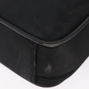 PRADA Shoulder Bag Nylon Black Silver Auth bs33652-10