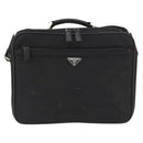 PRADA Shoulder Bag Nylon Black Silver Auth bs33652-13