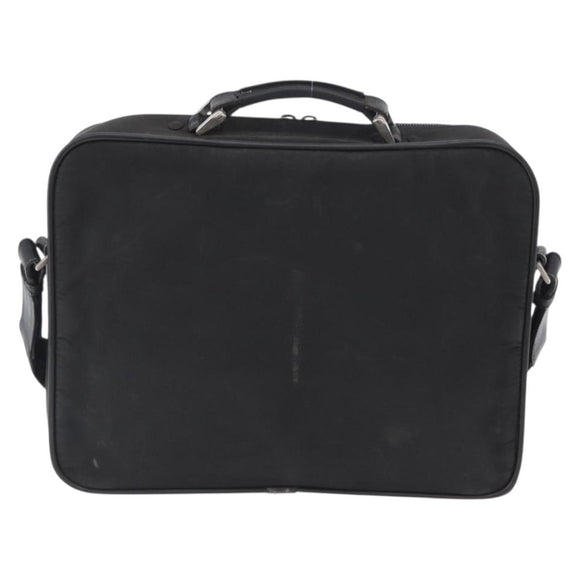 PRADA Shoulder Bag Nylon Black Silver Auth bs33652