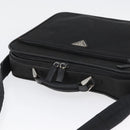 PRADA Shoulder Bag Nylon Black Silver Auth bs33652-6