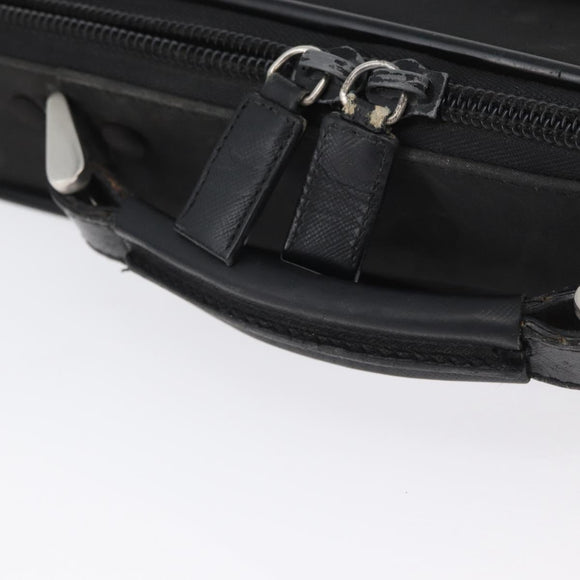 PRADA Shoulder Bag Nylon Black Silver Auth bs33652