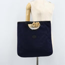 CELINE C Macadam Canvas Hand Bag Navy Auth bs33653-19