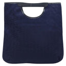 CELINE C Macadam Canvas Hand Bag Navy Auth bs33653-2