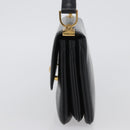CELINE Shoulder Bag Leather Black Gold Auth bs33654-4