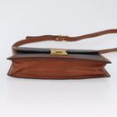 BALLY Shoulder Bag PVC Canvas Black Gold Auth bs33655-5
