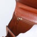 BALLY Shoulder Bag PVC Canvas Black Gold Auth bs33655-23