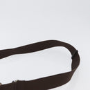 Christian Dior Trotter Canvas Shoulder Bag Brown Silver Auth bs33657-9