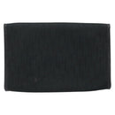 Christian Dior Trotter Canvas Chain Shoulder Bag Black Gold Auth bs33658-2