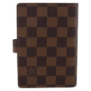 LOUIS VUITTON Damier Ebene Agenda PM Day Planner Cover R20700 LV Auth bs33665-2