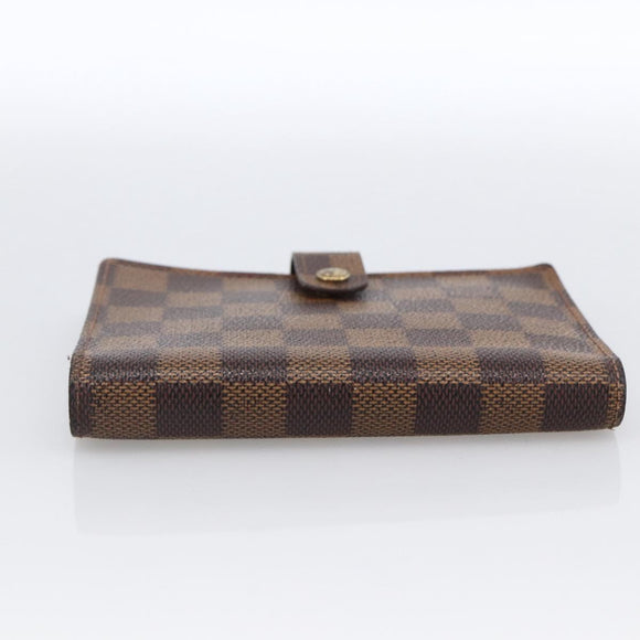 LOUIS VUITTON Damier Ebene Agenda PM Day Planner Cover R20700 LV Auth bs33665