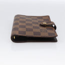 LOUIS VUITTON Damier Ebene Agenda PM Day Planner Cover R20700 LV Auth bs33665-6