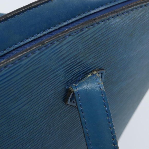 LOUIS VUITTON Epi Saint Jacques Shopping Shoulder Bag Blue M52275 Auth bs33667