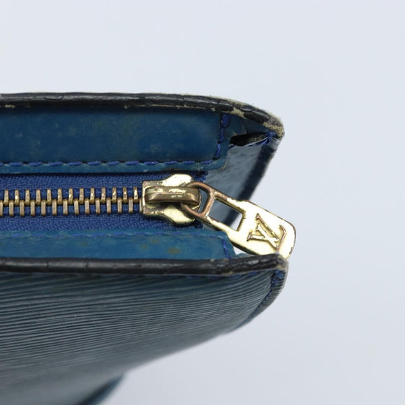 LOUIS VUITTON Epi Saint Jacques Shopping Shoulder Bag Blue M52275 Auth bs33667