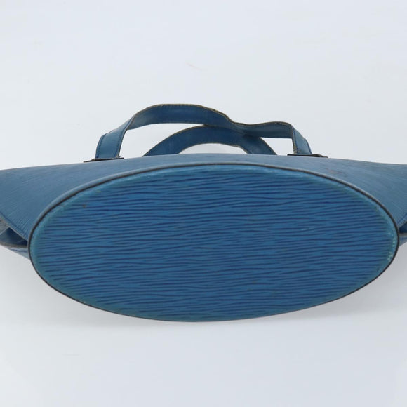LOUIS VUITTON Epi Saint Jacques Shopping Shoulder Bag Blue M52275 Auth bs33667