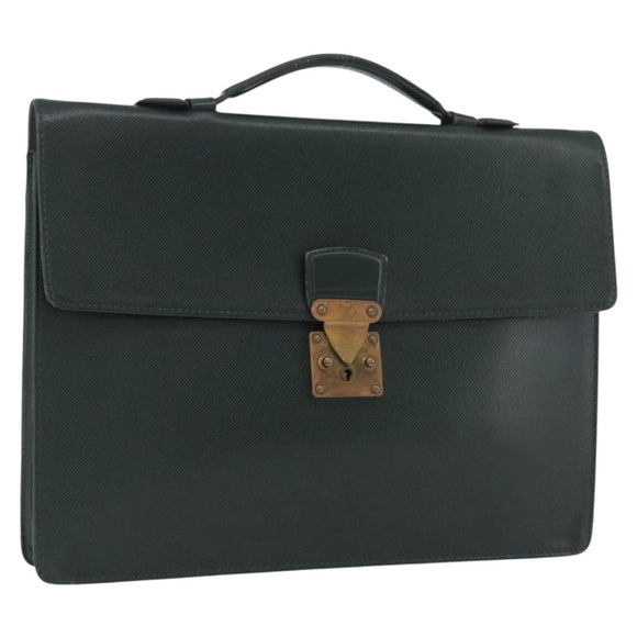LOUIS VUITTON Taiga ServietteKourad Business Bag Epicea T16786 LV Auth bs33668