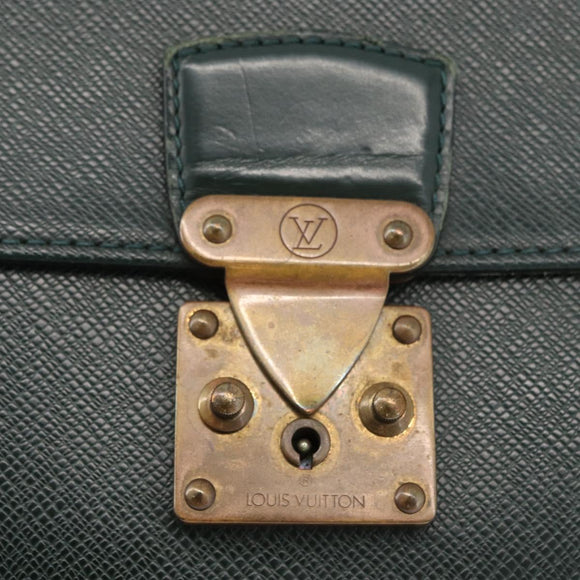 LOUIS VUITTON Taiga ServietteKourad Business Bag Epicea T16786 LV Auth bs33668