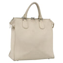 LOUIS VUITTON Cabanaxos Hand Bag Leather White M95887 LV Auth bs33670-1