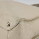 LOUIS VUITTON Cabanaxos Hand Bag Leather White M95887 LV Auth bs33670-10