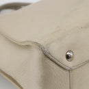 LOUIS VUITTON Cabanaxos Hand Bag Leather White M95887 LV Auth bs33670-11