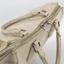 LOUIS VUITTON Cabanaxos Hand Bag Leather White M95887 LV Auth bs33670-6